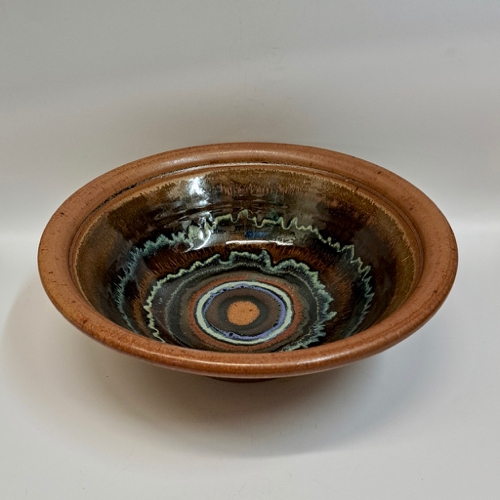 #221288 Bowl Fiesta Brown/Tan/Purple 11.5x11.5 $28 at Hunter Wolff Gallery